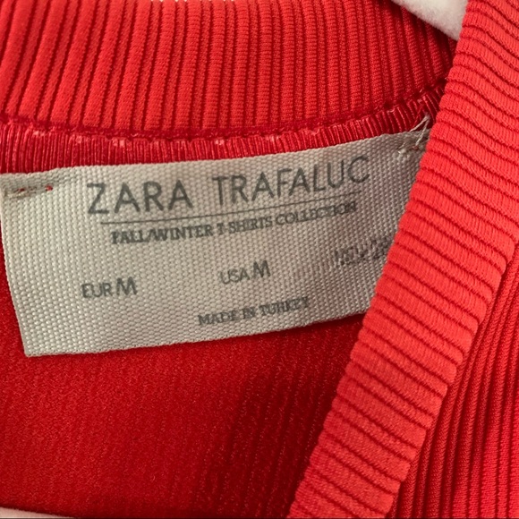 Zara Red Orange Dress Size medium - Picture 4 of 5